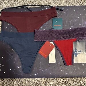 Brand new Tommy John and a pair of Bombas thongs